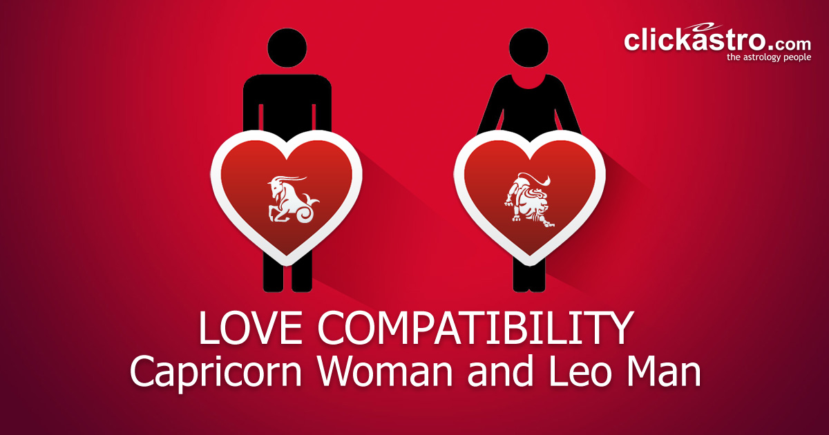 Capricorn Woman And Leo Man Love Compatibility From Clickastro